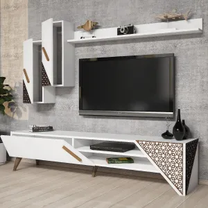 TV skrinka / Obývacia stena Beril - White