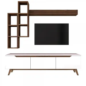 ASIR TV stolík M16 biely orech