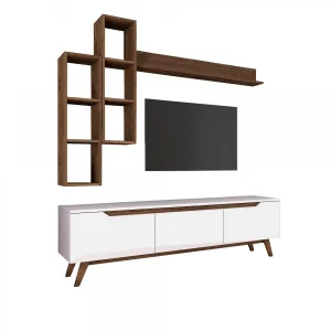 ASIR TV stolík M16 biely orech