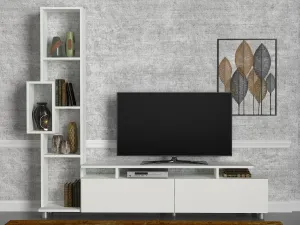 TV skrinka / Obývacia stena Tulip - White