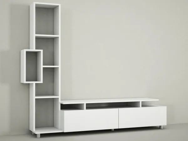 TV skrinka / Obývacia stena Tulip - White