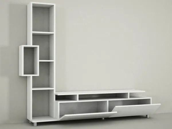 TV skrinka / Obývacia stena Tulip - White