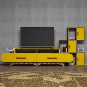ASIR TV stolík FLORA S orech žltý