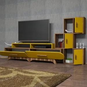 ASIR TV stolík FLORA S orech žltý