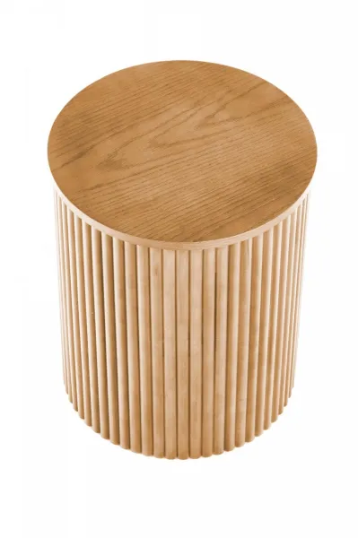 HALMAR Odkládací stolek WOODY 40 cm hnědý