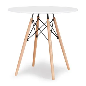 Wellhox Jedálenský stôl moderný jedálenský kuchynský stôl 80 cm