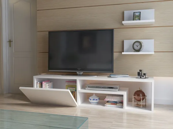 Hanah Home Obývacia stena Zeplin biela