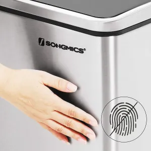 SONGMICS Odpadkový kôš 3x18 L (54 L) strieborný