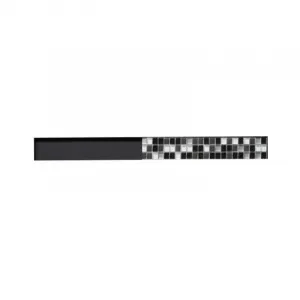 Odtokový žľab 2 v 1 nízky MEXEN FLAT BLACK 100 cm - vzor G13