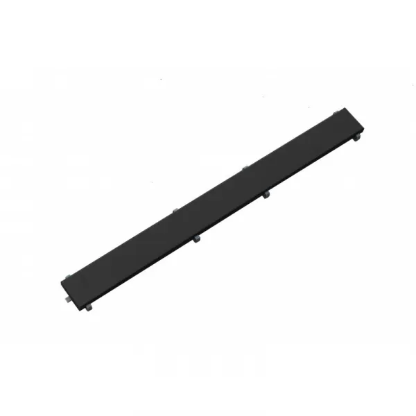 Odtokový žľab 2 v 1 nízky MEXEN FLAT BLACK 100 cm - vzor G13