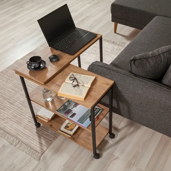 Hanah Home Odkladací stolík Melin borovica atlantická