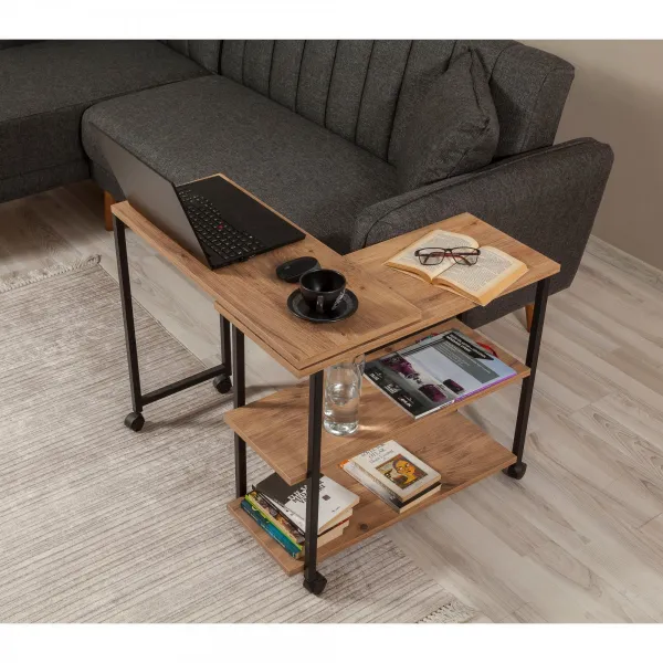 Hanah Home Odkladací stolík Melin borovica atlantická