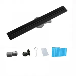 Odvodňovací žľab Mexen Flat 360 SLIM + sifón Black 90 cm