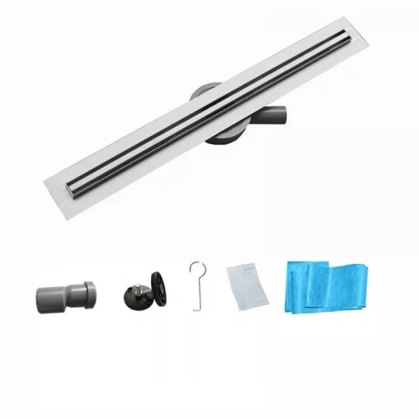 Odvodňovací žľab Mexen Flat 360 SLIM 80 cm + sifón