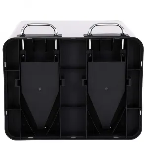 SONGMICS Odpadkový kôš Rubax 2 x 15 L strieborno-čierny
