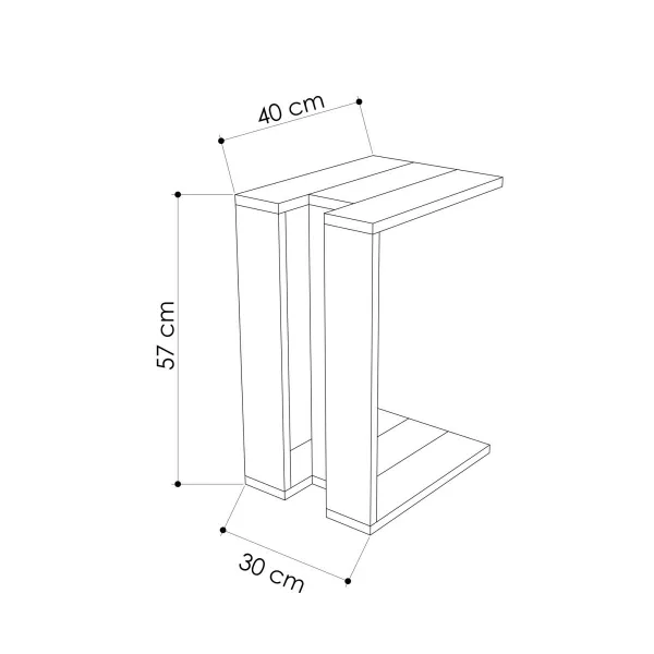 Skladací stôl Muju Oak