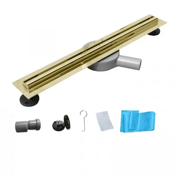 MEXEN - Flat 360 Slim žľab otočný 100 cm zlato 1541100