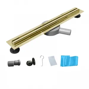 MEXEN - Flat 360 Slim žľab otočný 100 cm zlato 1541100
