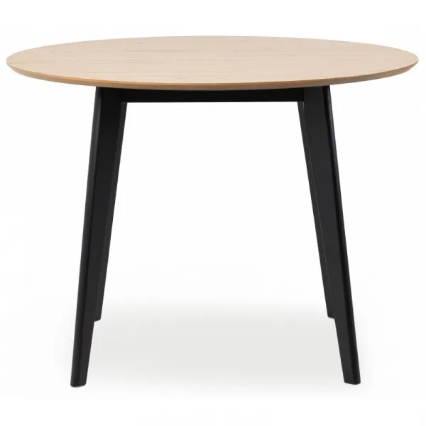 Actona Okrúhly jedálenský stôl Roxy 105 cm hnedý/čierna
