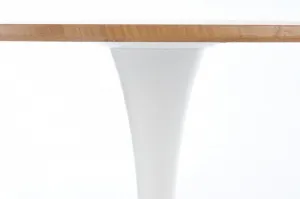 HALMAR Okrúhly jedálenský stôl Ting zlatý dub biely
