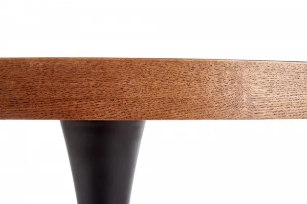 HALMAR Okrúhly jedálenský stôl Camello orech / čierna