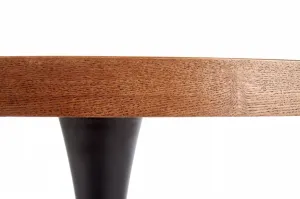 HALMAR Okrúhly jedálenský stôl Camello orech / čierna