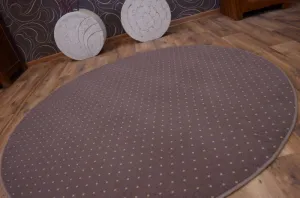 Dywany Lusczow Okrúhly koberec AKTUA Breny hnedý, veľkosť kruh 100