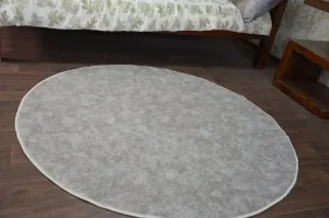 Dywany Lusczow Okrúhly koberec SERENADE Graib sivo-béžový, veľkosť kruh 100