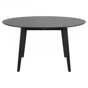 Actona Okrúhly jedálenský stôl 140 cm Roxby čierny