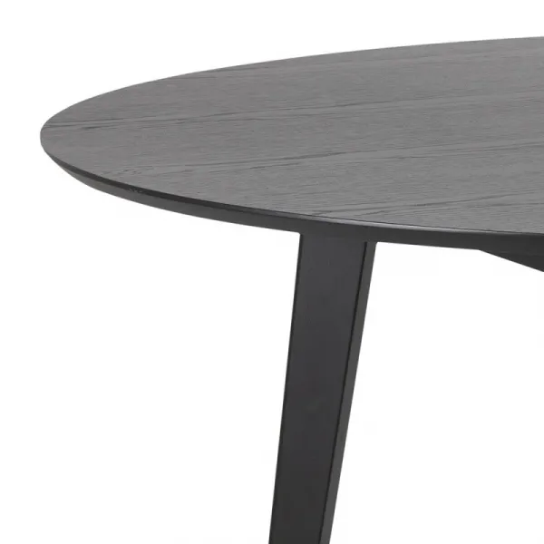 Actona Okrúhly jedálenský stôl 140 cm Roxby čierny