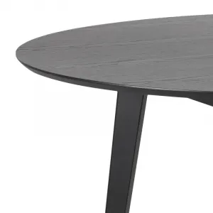 Actona Okrúhly jedálenský stôl 140 cm Roxby čierny