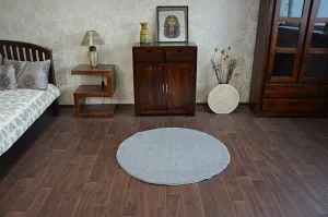 Dywany Lusczow Okrúhly koberec SHAGGY MICRO strieborný, veľkosť kruh 80