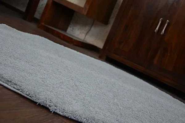 Dywany Lusczow Okrúhly koberec SHAGGY MICRO strieborný, veľkosť kruh 80