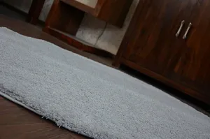 Dywany Lusczow Okrúhly koberec SHAGGY MICRO strieborný, veľkosť kruh 80