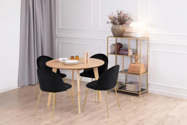 Actona Okrúhly jedálenský stôl Roxby 105 cm hnedý