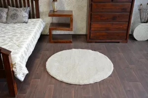 Dywany Lusczow Okrúhly koberec SHAGGY MICRO karamelový, veľkosť kruh 100