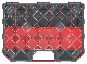Prosperplast Organizér TAMON VIII černo-červený, varianta 57,7 cm