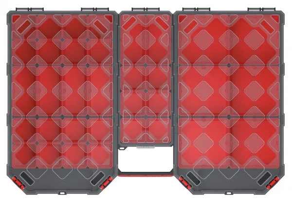 Prosperplast Organizér TAMON IV černo-červený, varianta 39 cm