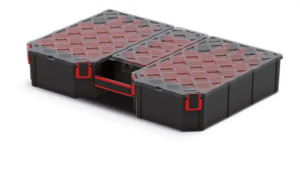 Prosperplast Organizér TAMON VIII černo-červený, varianta 57,7 cm