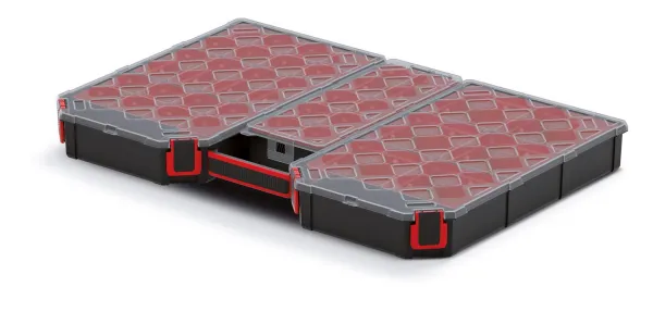 Prosperplast Organizér TAMON IV černo-červený, varianta 39 cm