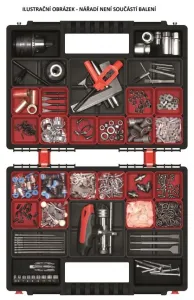 Prosperplast Organizér ZERGOB DUO 34,4 x 24,9 x 10 cm černo-červený