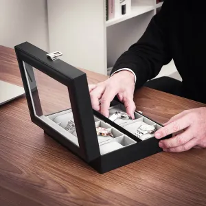 SONGMICS Organizér na hodinky Hoxx černý
