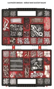 Prosperplast Organizér ZERGOB DUO 39,9 x 30,3 x 10 cm černo-červený