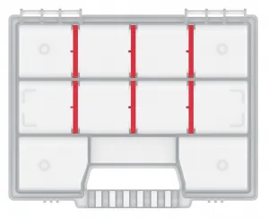 Prosperplast Organizér ZERGOT 19,5 x 15,5 x 3,5 cm červený