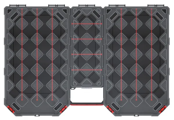 Prosperplast Organizér TAMON V černo-červený, varianta 39 cm