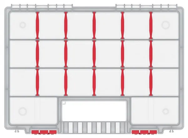 Prosperplast Organizér ZERGOT 34,4 x 24,9 x 5 cm červený
