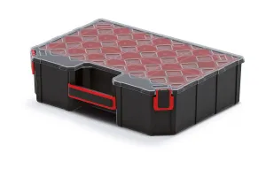 Prosperplast Organizér TAMON IX černo-červený, variant 28,4 cm