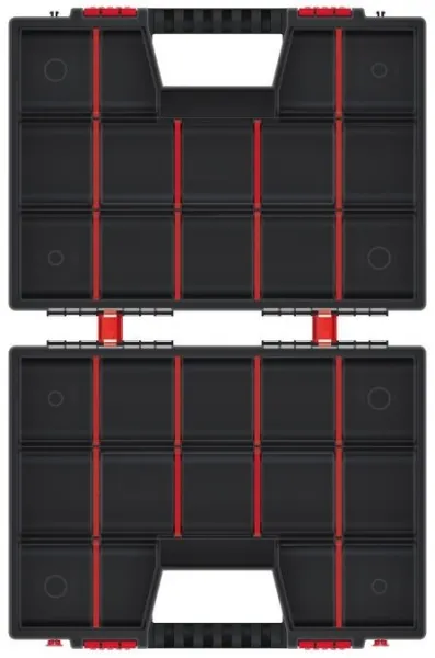 Prosperplast Organizér ZERGO DUO 39 x 29 x 13 cm černo-červený
