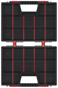 Prosperplast Organizér ZERGO DUO 39 x 29 x 13 cm černo-červený