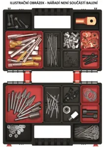 Prosperplast Organizér ZERGOB DUO 28,7 x 18,6 x 10 cm černo-červený
